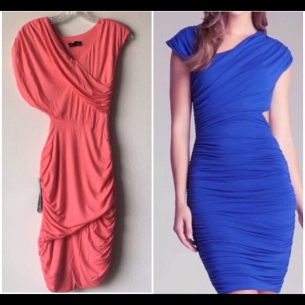 NWT CORAL Bebe Cut-out Dress